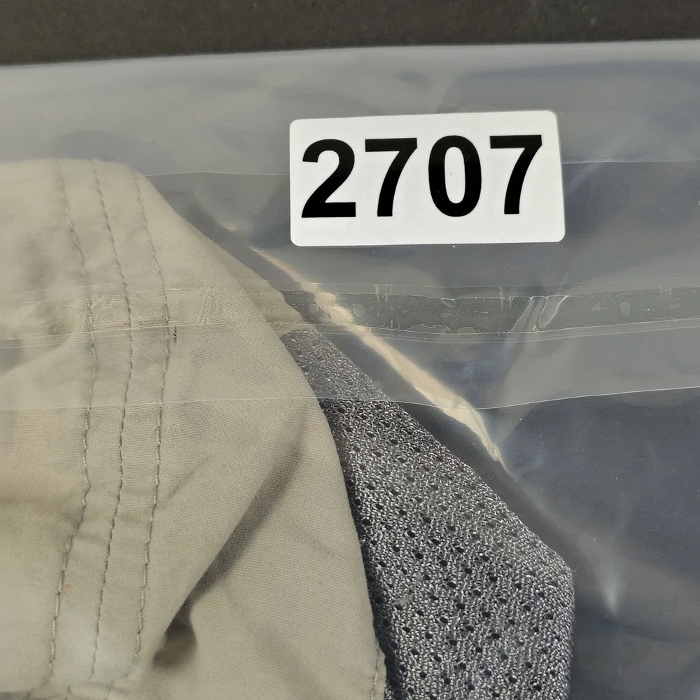 Outdoor Research Hat Cap Adjustable Strap Gray Tan Nylon Panel Mesh Hiking